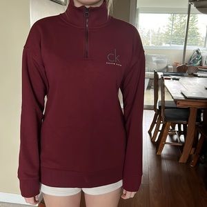 Calvin Klein, small, burgundy sweatshirt